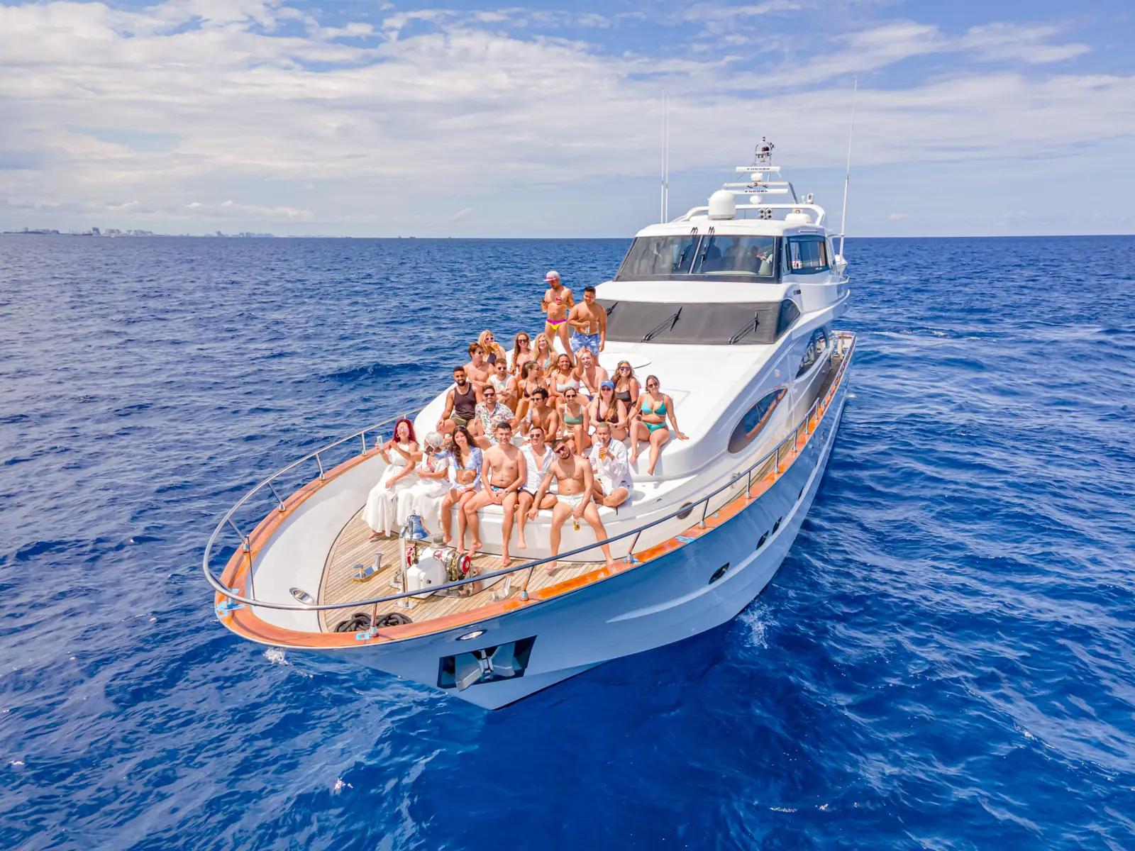 Yacht aerial production